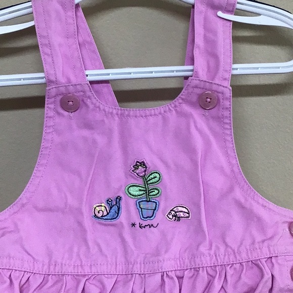 Carter’s Romper Girls 18-24 Months Lavender Embroidered Appliqué Front - Picture 9 of 11
